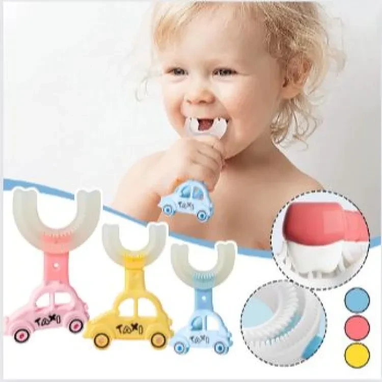 U-Shaped Toothbrush Children'S Silicone Convenient U-Shaped Teeth Toothbrush Kids Toothbrush Mother And Kids Oral Care - baby car